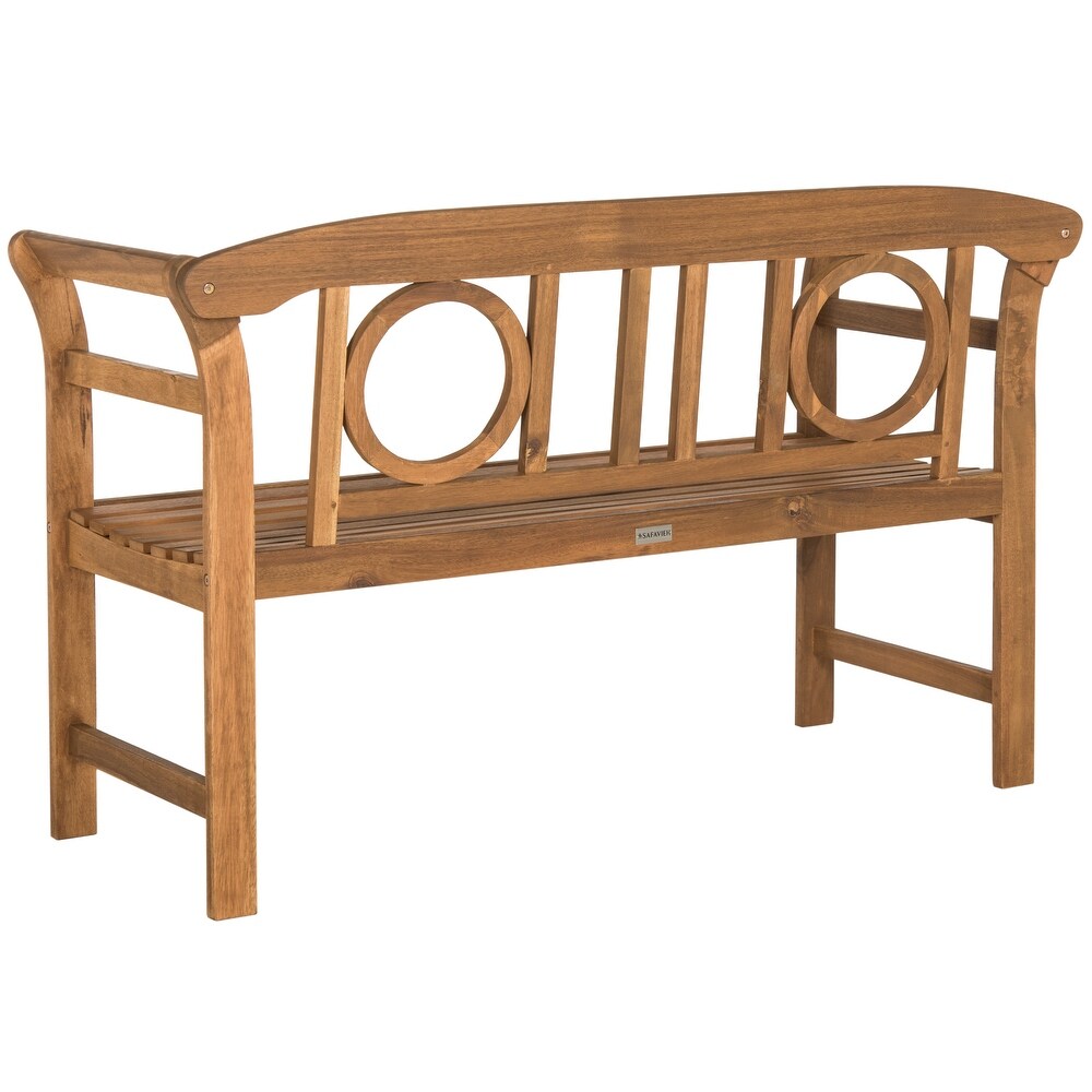 SAFAVIEH Moorpark Outdoor 2 Seat Bench   19.7\