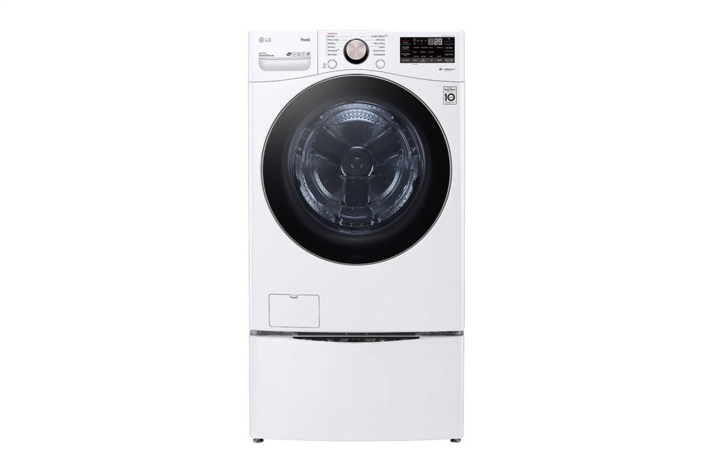 Lg WM4000HWA 4.5 Cu. Ft. Ultra Large Capacity Smart Wi-Fi Enabled Front Load Washer With Turbowash™ 360(Degree) And Built-In Intelligence