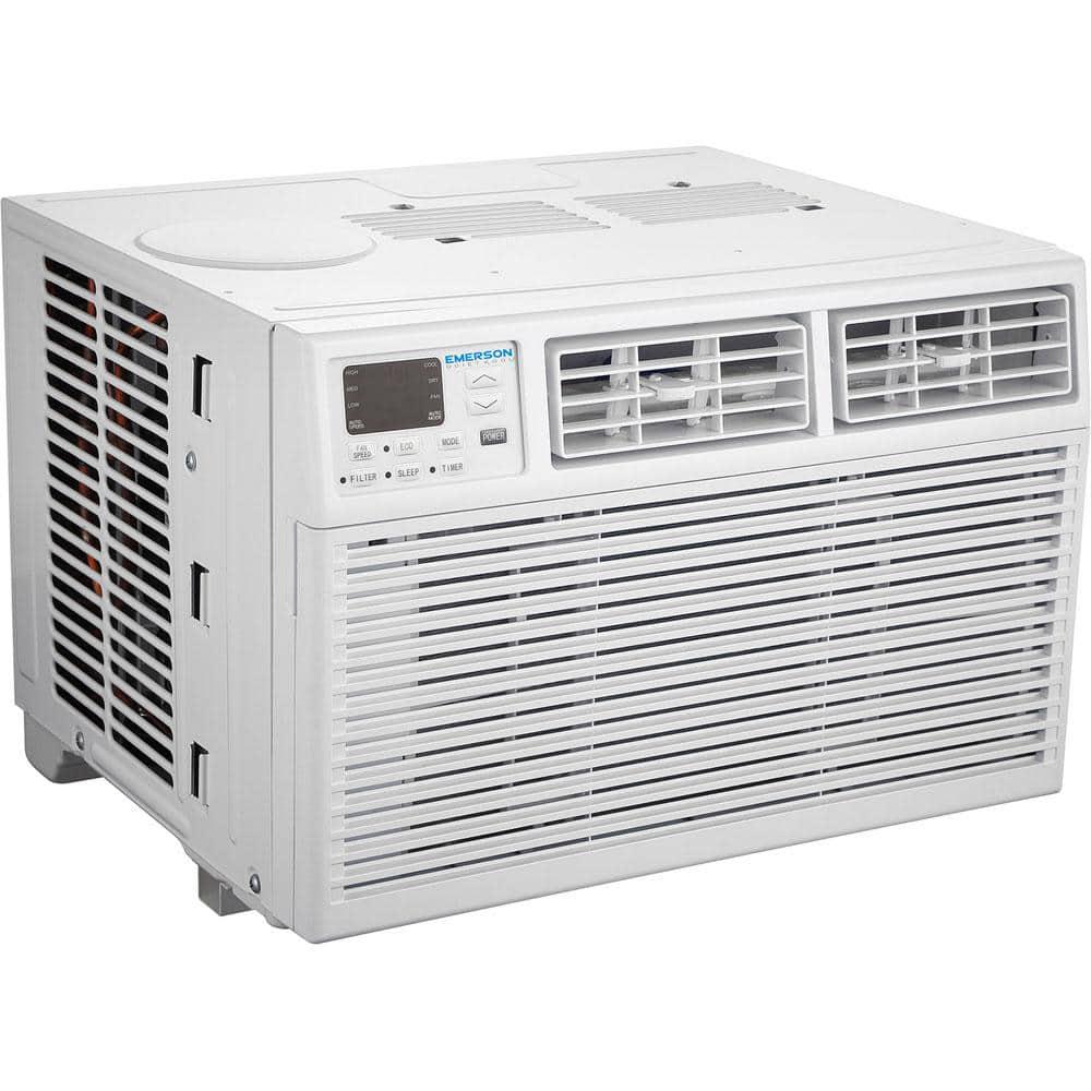 Emerson Quiet Kool 10000 BTU 115V Window AC with Remote Cools Rooms up to 450 Sq Ft Timer 3Speeds Quiet Operation AutoRestart