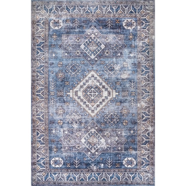 Nuloom Monika Distressed Aztec Medallion Area Rug