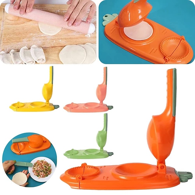 2 In 1 Dumpling Maker multi-function press foreskin press dumpling integrated kitchen manual pressure dumpling