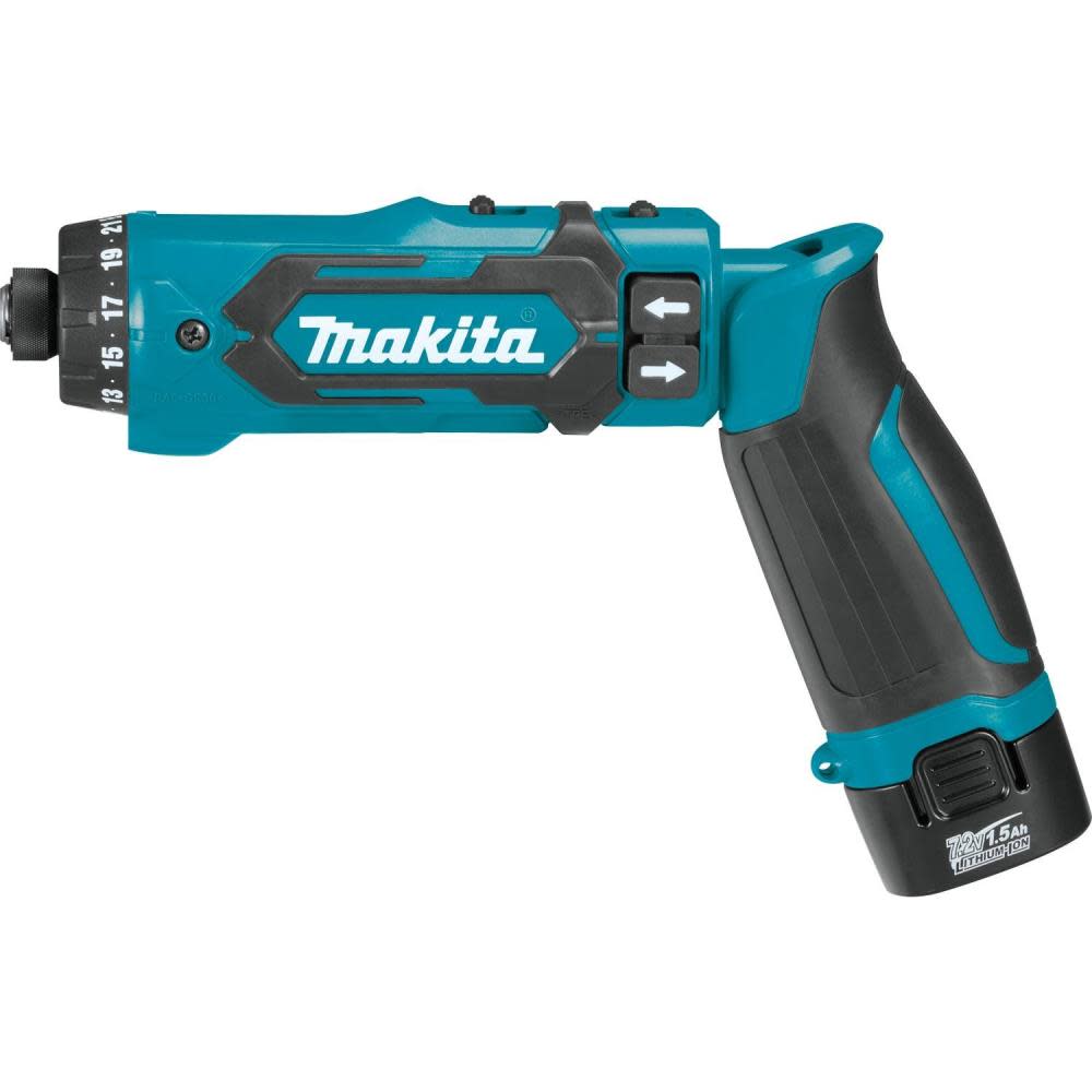 7.2V Lithium-Ion Cordless 1/4 Hex Driver-Drill Kit with Auto-Stop Clutch ;