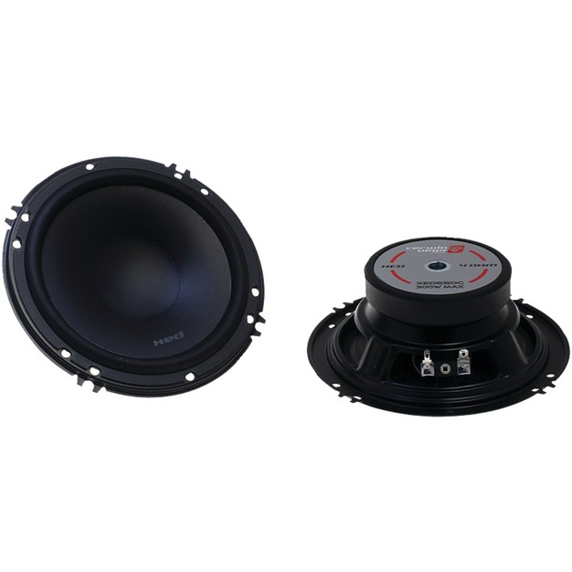 Cerwin vega Mobile Xed Series 6 5 in 300 watt 2 way Component Speaker System Black