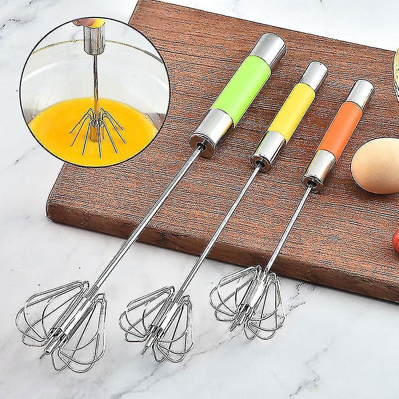 Mixer Egg Beater Stainless Steel Semi-automatic Whisk Hand Egg Blending Cream Mixer