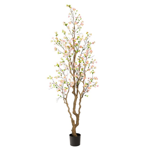 Nearly Natural 7.5-ft Cherry Blossom Artificial Tree