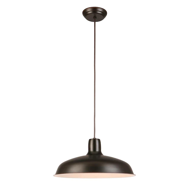 Project Source Bronze Farmhouse Bell Pendant Light