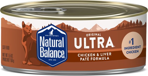 Natural Balance Ultra Premium Chicken and Liver Pate Formula Canned Cat Food