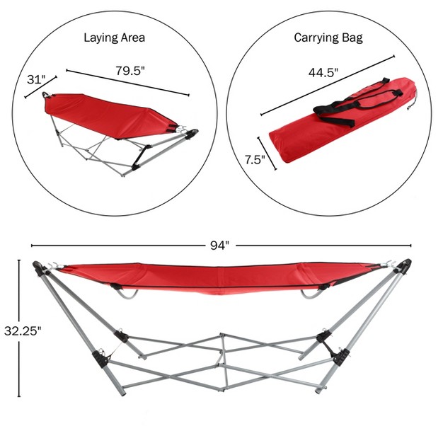 Hastings Home Portable Hammock With Stand