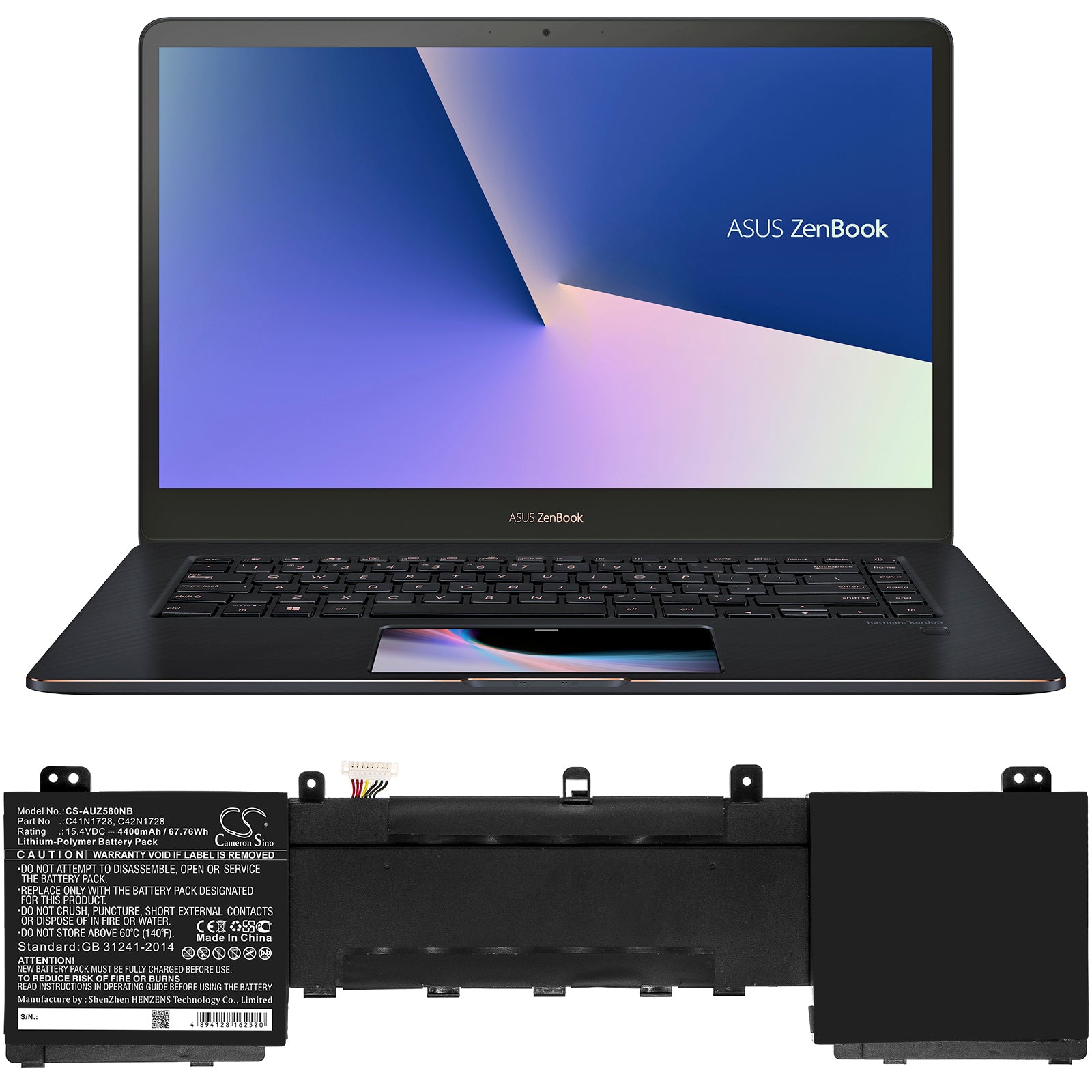 Asus 5500VE UX550GD UX550GD1C UX550GDX UX550GDX1 Replacement Battery BatteryClerkcom Laptop and Notebook