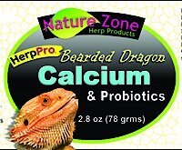 Nature Zone HerpPro Calcium and Probiotic Bearded Dragon Supplement