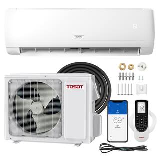 Tosot 9000 BTU Mini-Split Air Conditioner Wifi Enabled Inverter Heating System - 20.5 SEER2 230V GWH09AFC-D3DNA1A