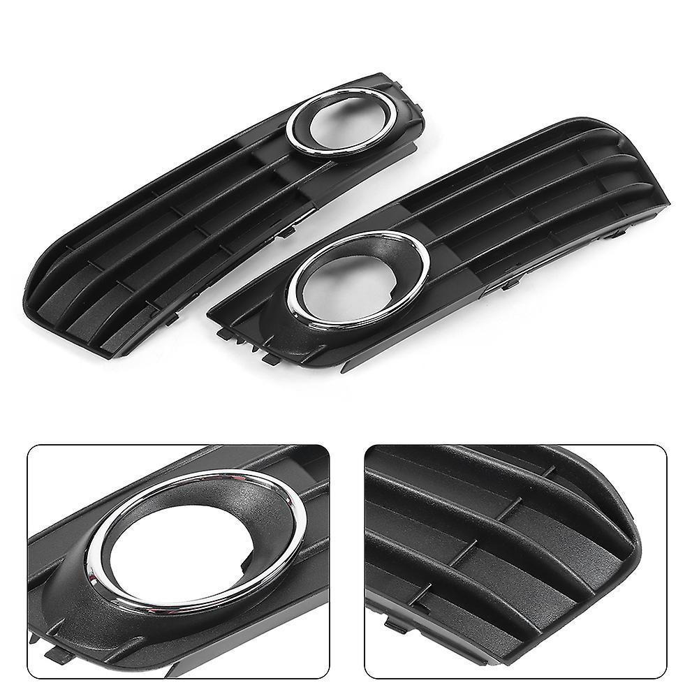 Pair Of Fog Lamp Grill Left +right Car Light Grille Cover 8kd807681 Fit For A4 B8 0912