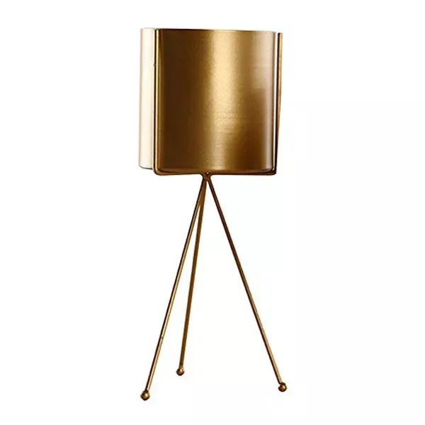 Hot Selling Mid Century Planter Pot Metal Brass Antique Modern Planter With Stand For Indoor And Outdoor Gardens