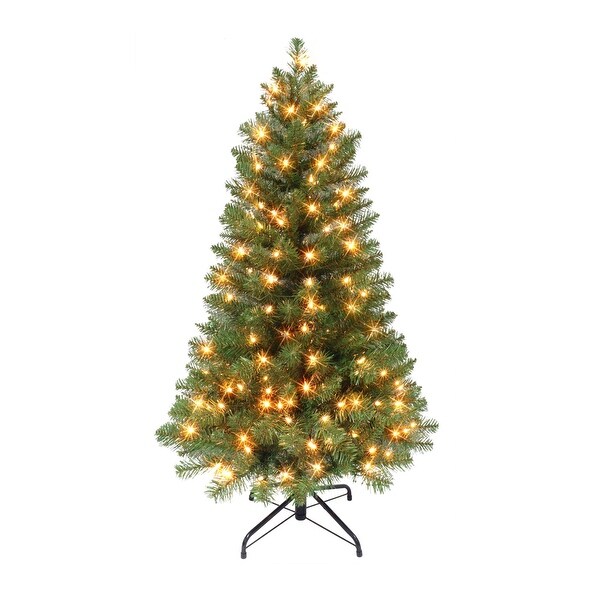 PreLit Medium Virginia Pine Artificial Christmas Tree