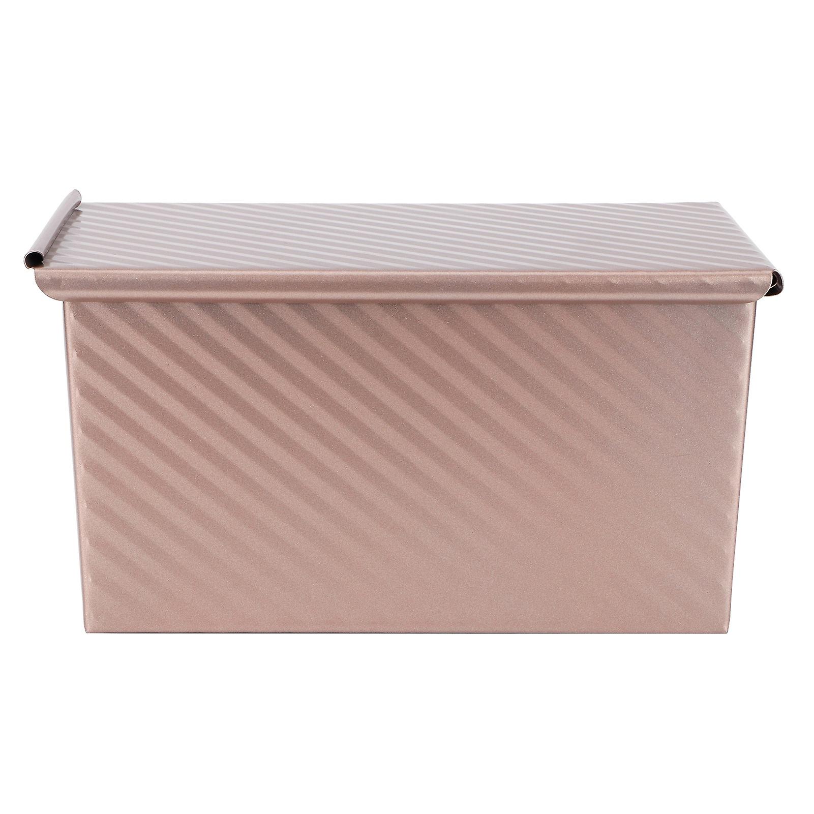 Rose Gold Bread Mold Rectangular Bread Pan Nonstick Ecofriendly Baking Tools With Cover