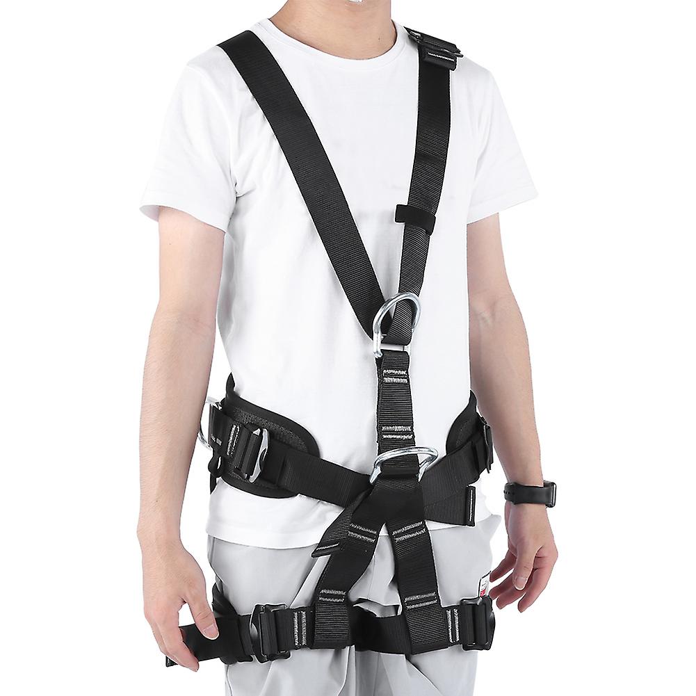 Outdoor Mountaineering Climbing Full Body Safety Belt Aerial Work Harness Rescue Anti Fall Protective Gear