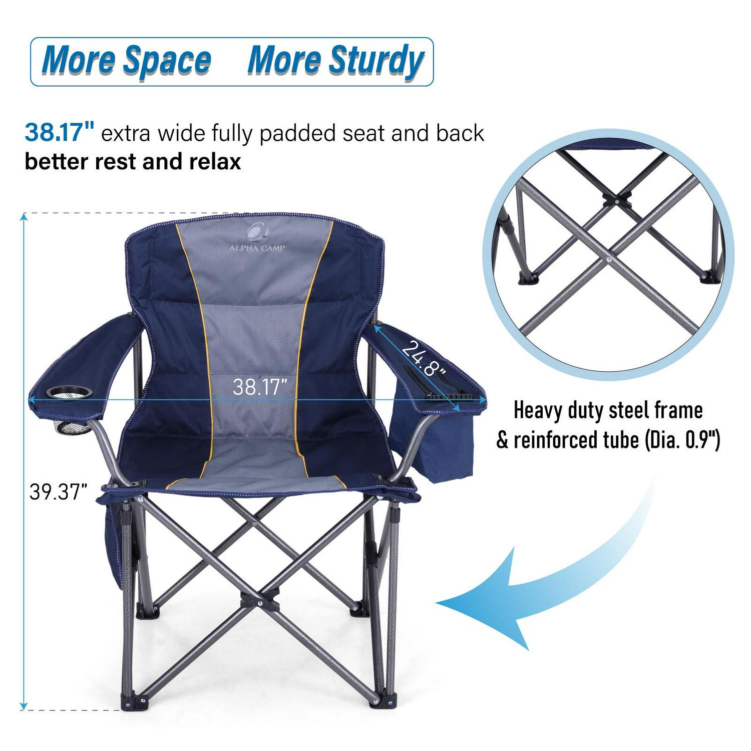 MF Studio Camping Chair， Blue