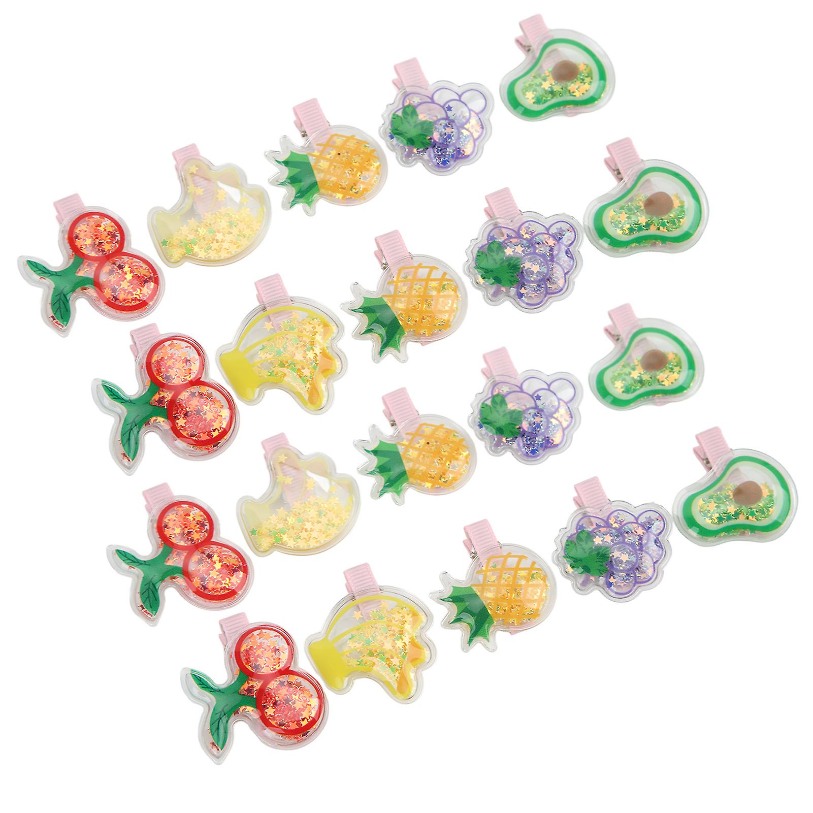 20pcs Pet Hairpins Fruit Pattern Various Colors Small Pet Hair Decoration For Dog Cat Rabbits