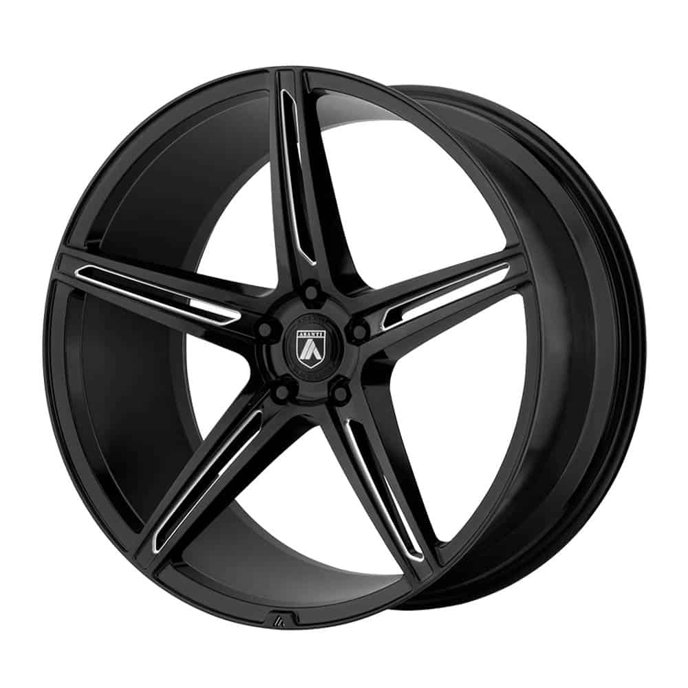 Asanti Black ABL-22 ALPHA 5 AB22 20X10.5 5X112 G-BLK MILL 38MM