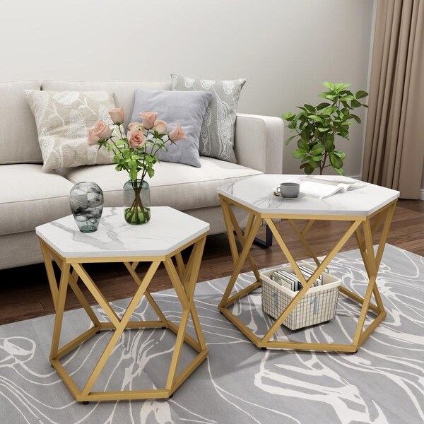 Auromie Nesting Coffee Table Set of 2