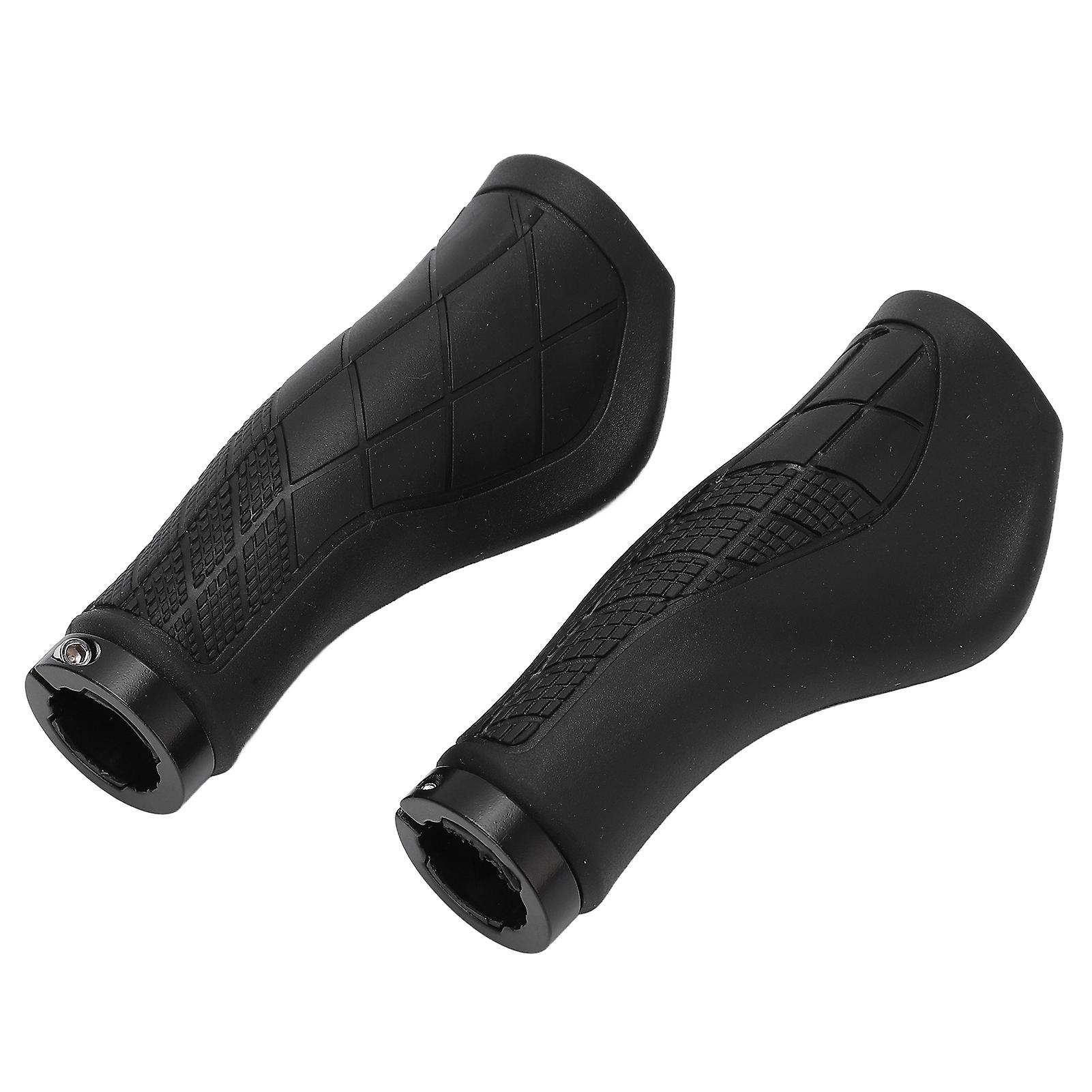 Bike Handle Handlebar Grips Mountain Bike Replacement Handlebar Grip With End Caps For Replacement Repairblack