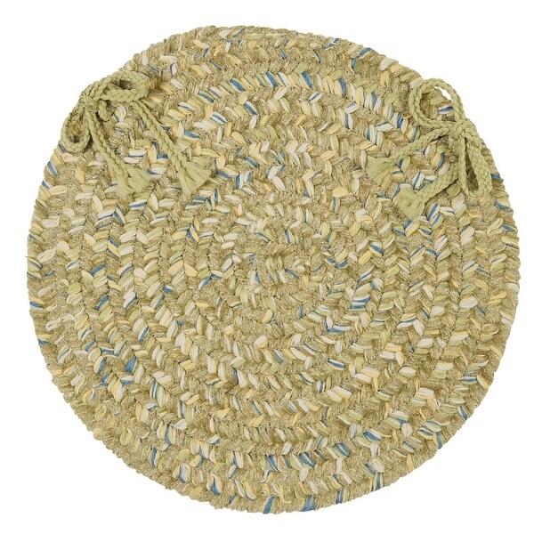 West Bay Braided Traditional Chenille Chair Pad