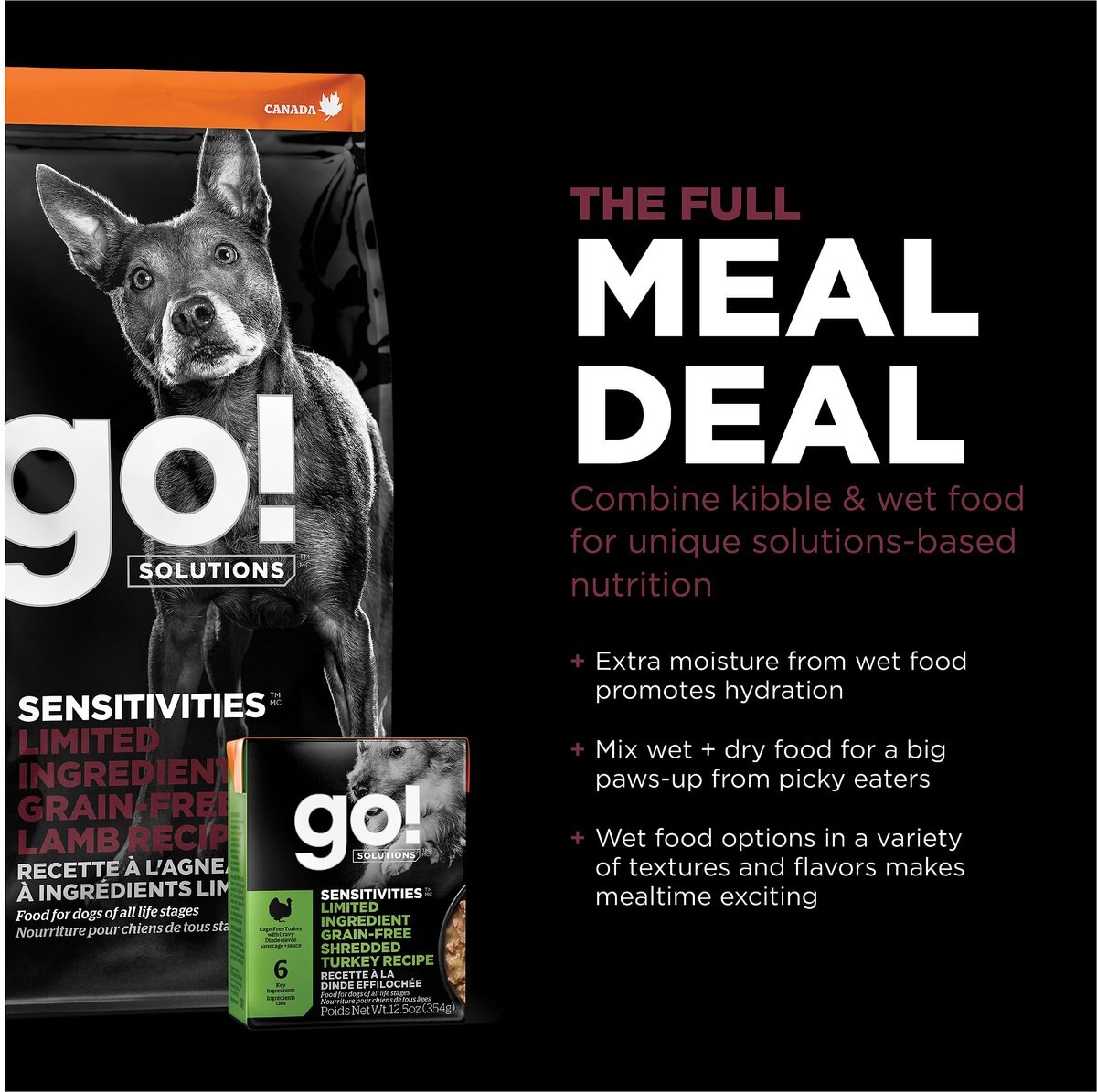 Go! SENSITIVITIES Limited Ingredient Lamb Grain-Free Dry Dog Food