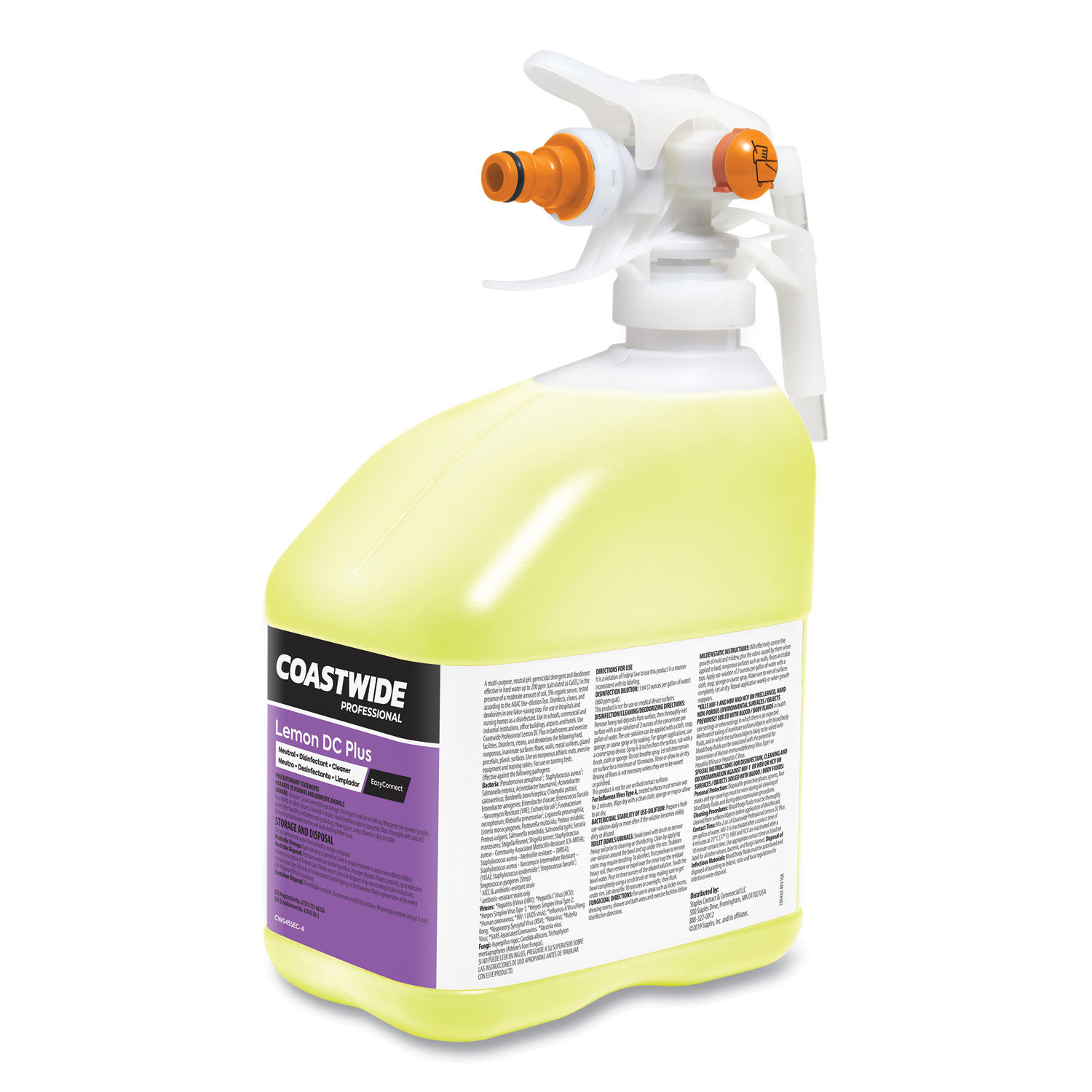 DC Plus Neutral Disinfectant-Cleaner Concentrate for EasyConnect Systems by Coastwide Professionalandtrade; CWZ24381054