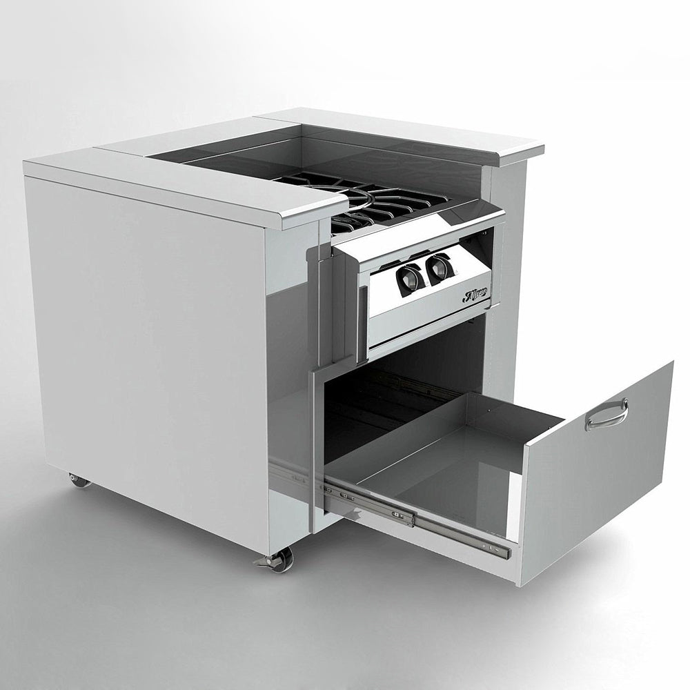 Alfresco 42 AXEVP All Stainless Counter With Storage AXEVP-COUNTER