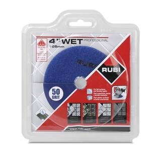 Rubi 4 in. 50 Grit Resin Wet Polishing Pad 61942