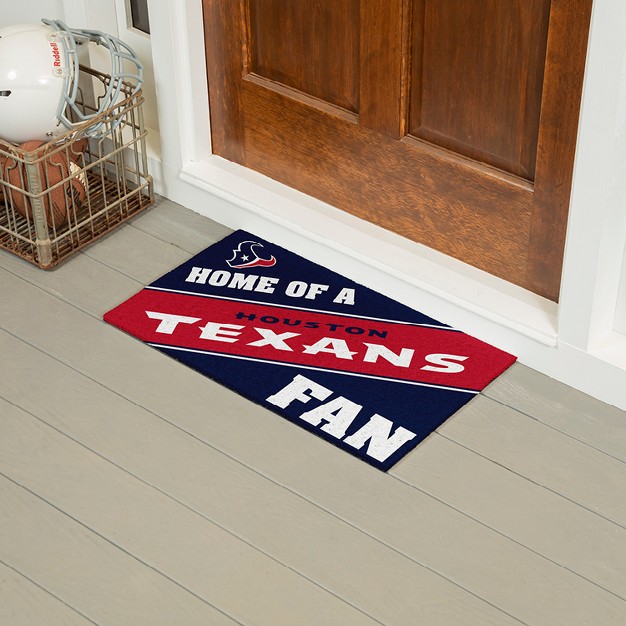 Evergreen Houston Texans Team Turf Mat 28 X 16 Inches Indoor Outdoor Doormat