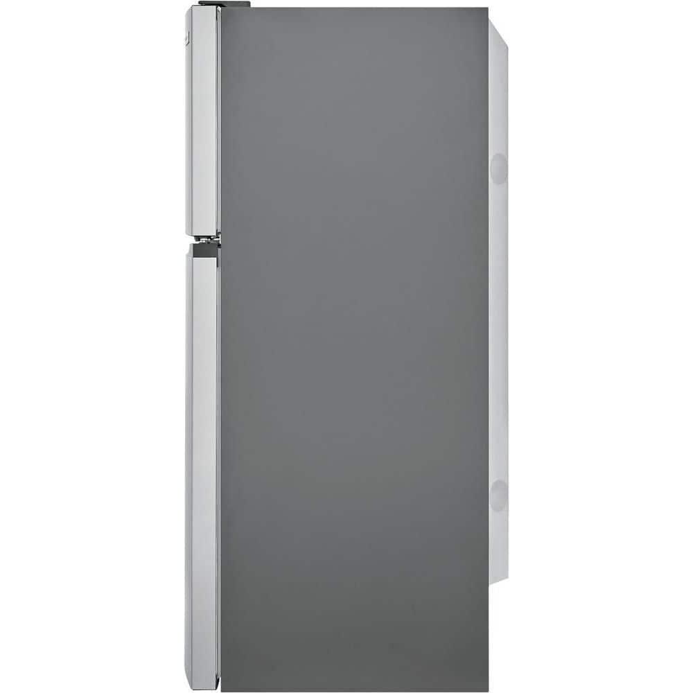 Frigidaire 139 cu ft Top Freezer Refrigerator brushed steel