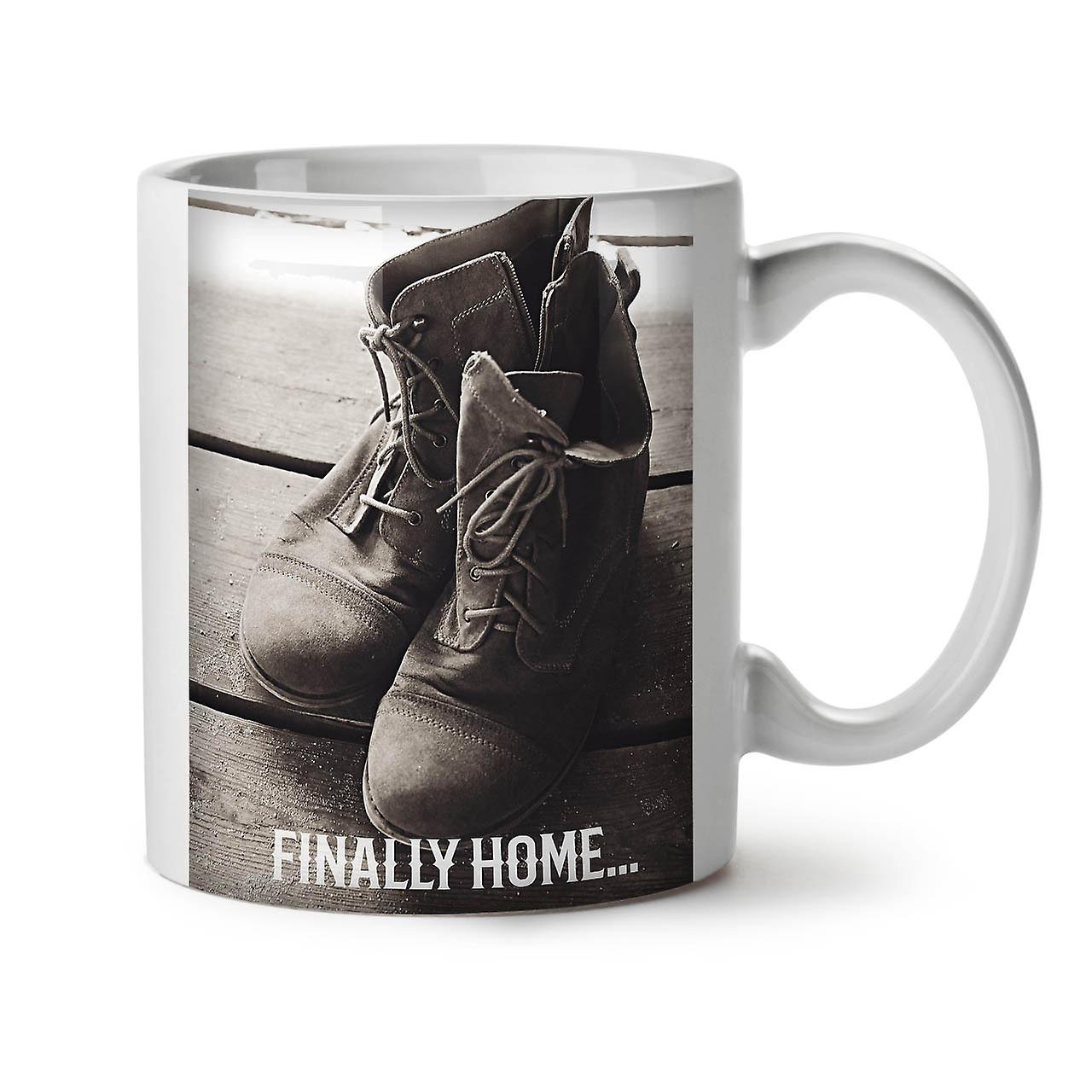 Home Hippie Shoe NEW White Tea Coffee Ceramic Mug 11 oz | Wellcoda