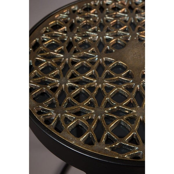 Dutchbone Sari Geometric Pattern Top Accent Table