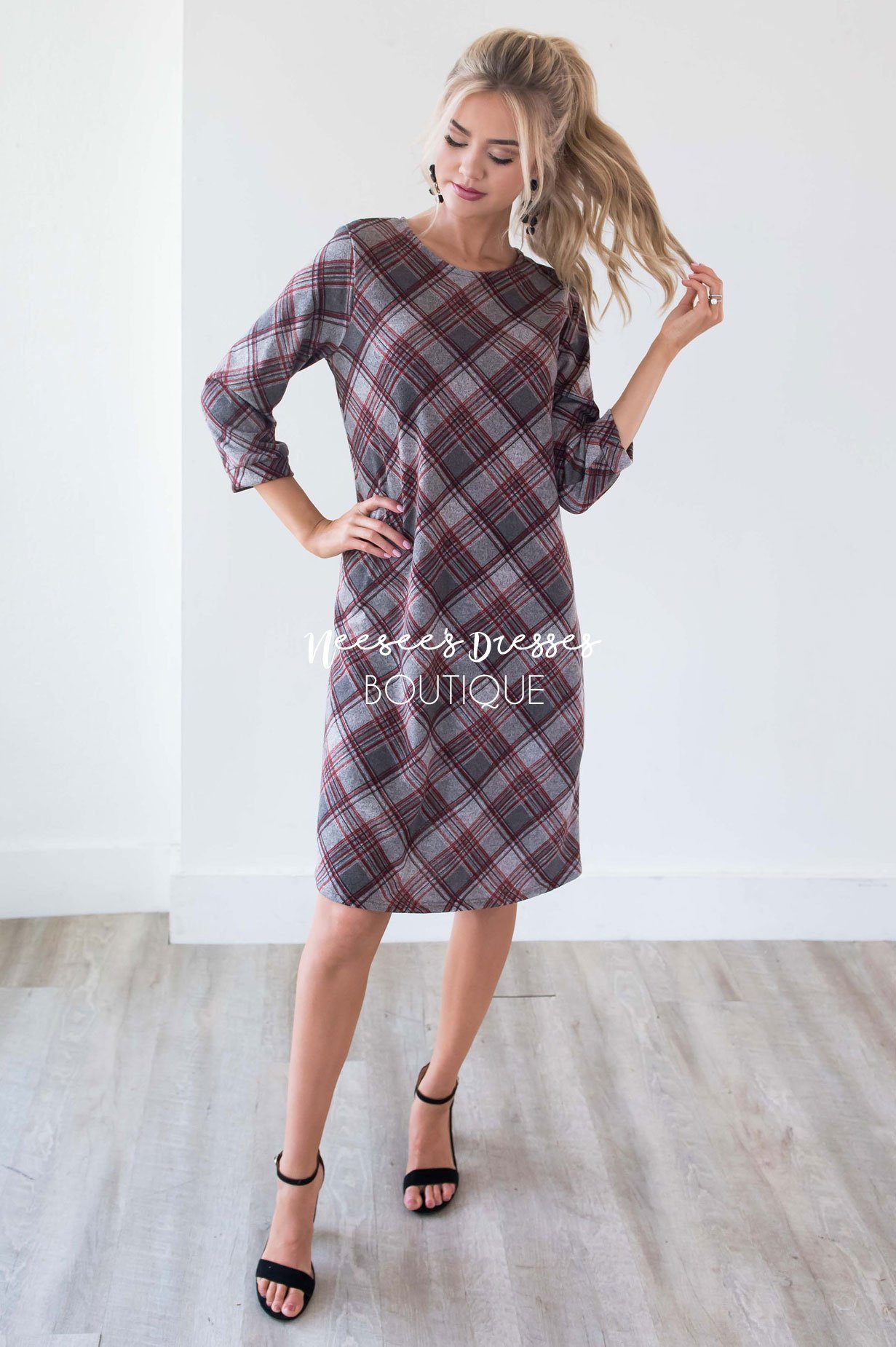 The Teresia Plaid Swing Dress