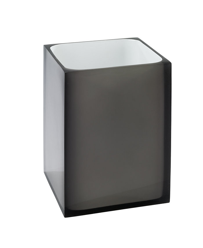 Avanti Soho Grey-tinted Exterior Resin Wastebasket