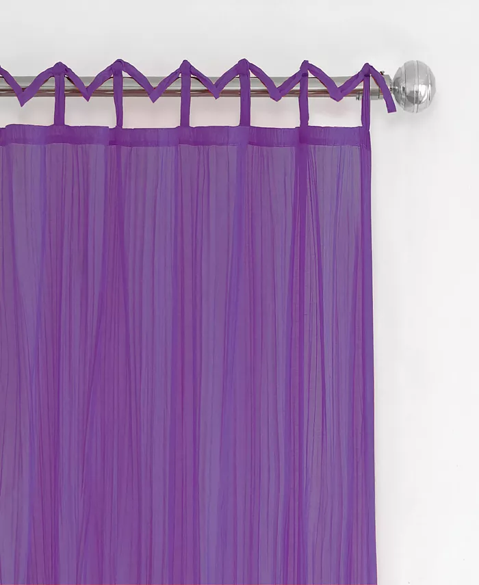 Elrene Greta 50 x 95 Crushed Sheer Curtain Panel