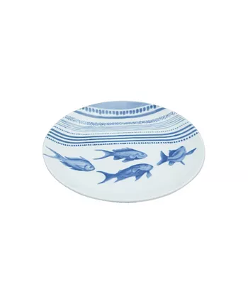 Porland Marine Blue 6-Piece Cake Plate Set