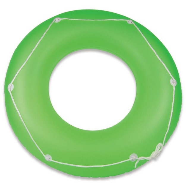 Poolmaster Neon Frost Large Swimming Pool Float Inner Tube Green