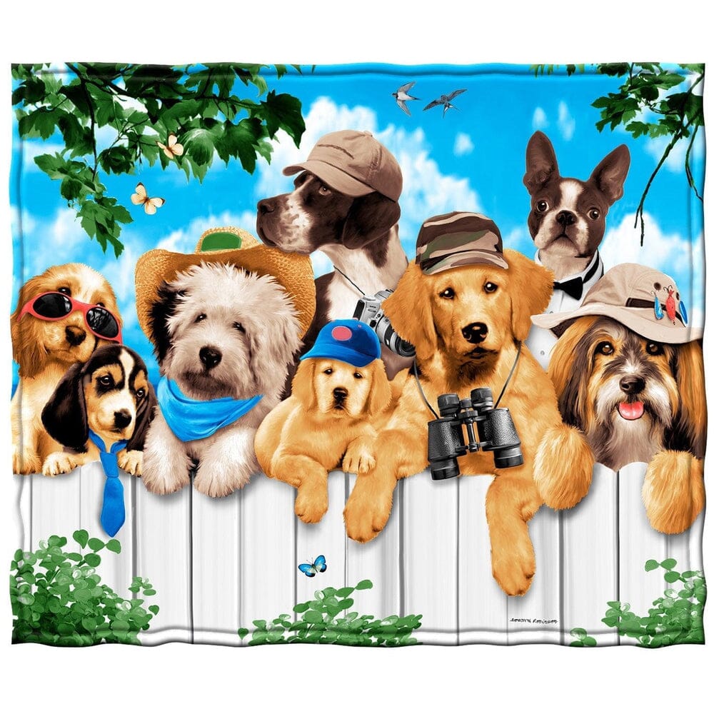 Dogs Outdoor Guys Super Soft Plush Fleece Throw Blanket