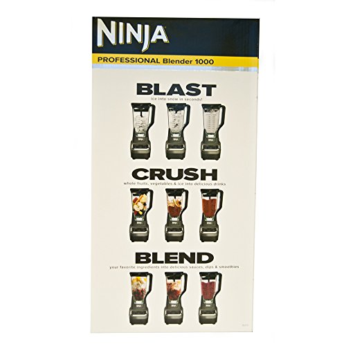 Ninja BL610 Professional 72 Oz Countertop Blender with 1000-Watt Base and Total Crushing Technology for Smoothies