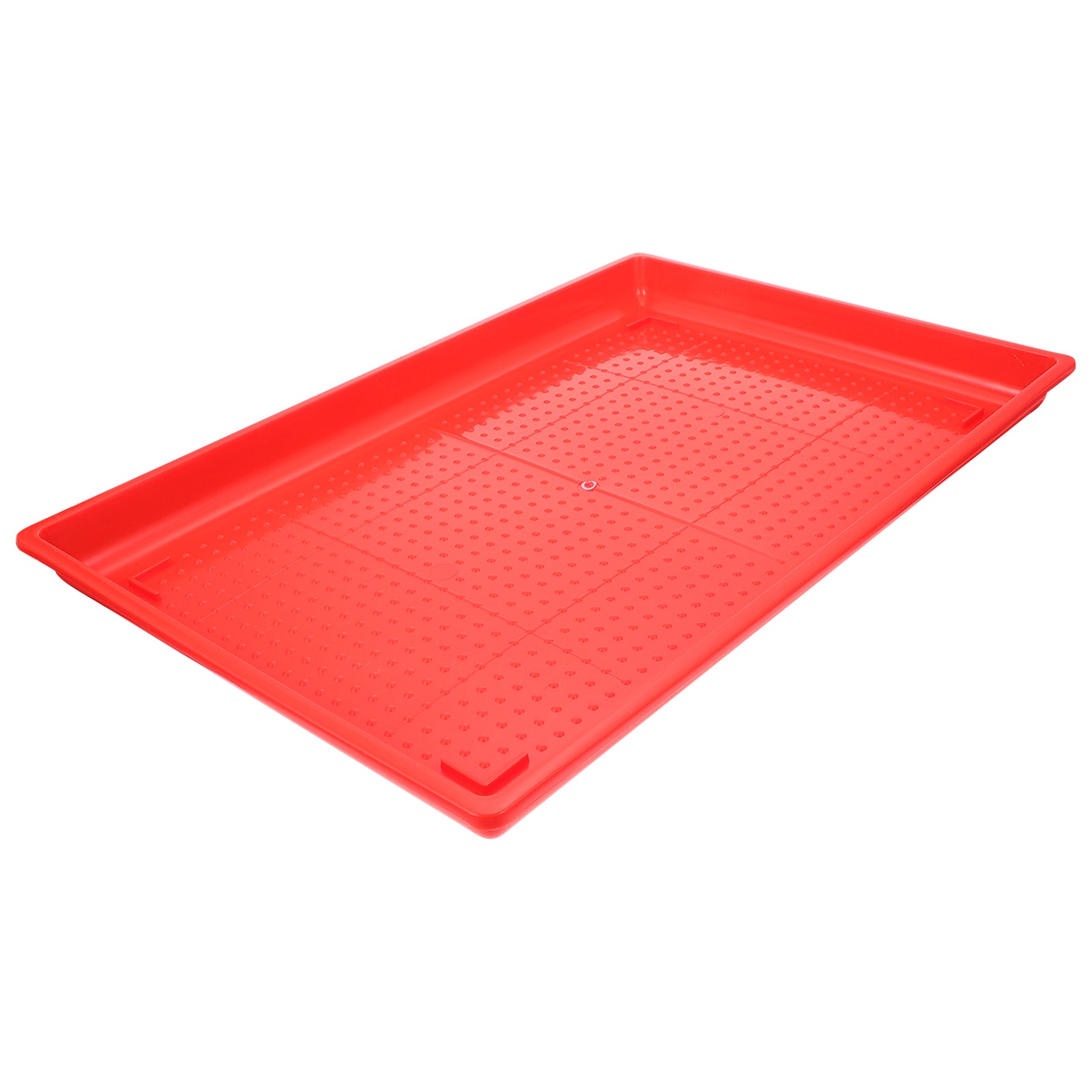 NICEXMAS Rectangle-shape Poultry Feeder Food Feeding Tray Chicken Water Drinker Holding Plate