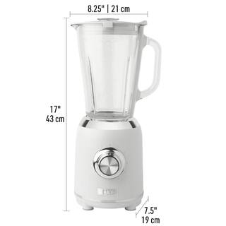 HADEN Heritage 56 oz. 5-Speed Ivory White Blender with Dual Safety Lock Jug 75062