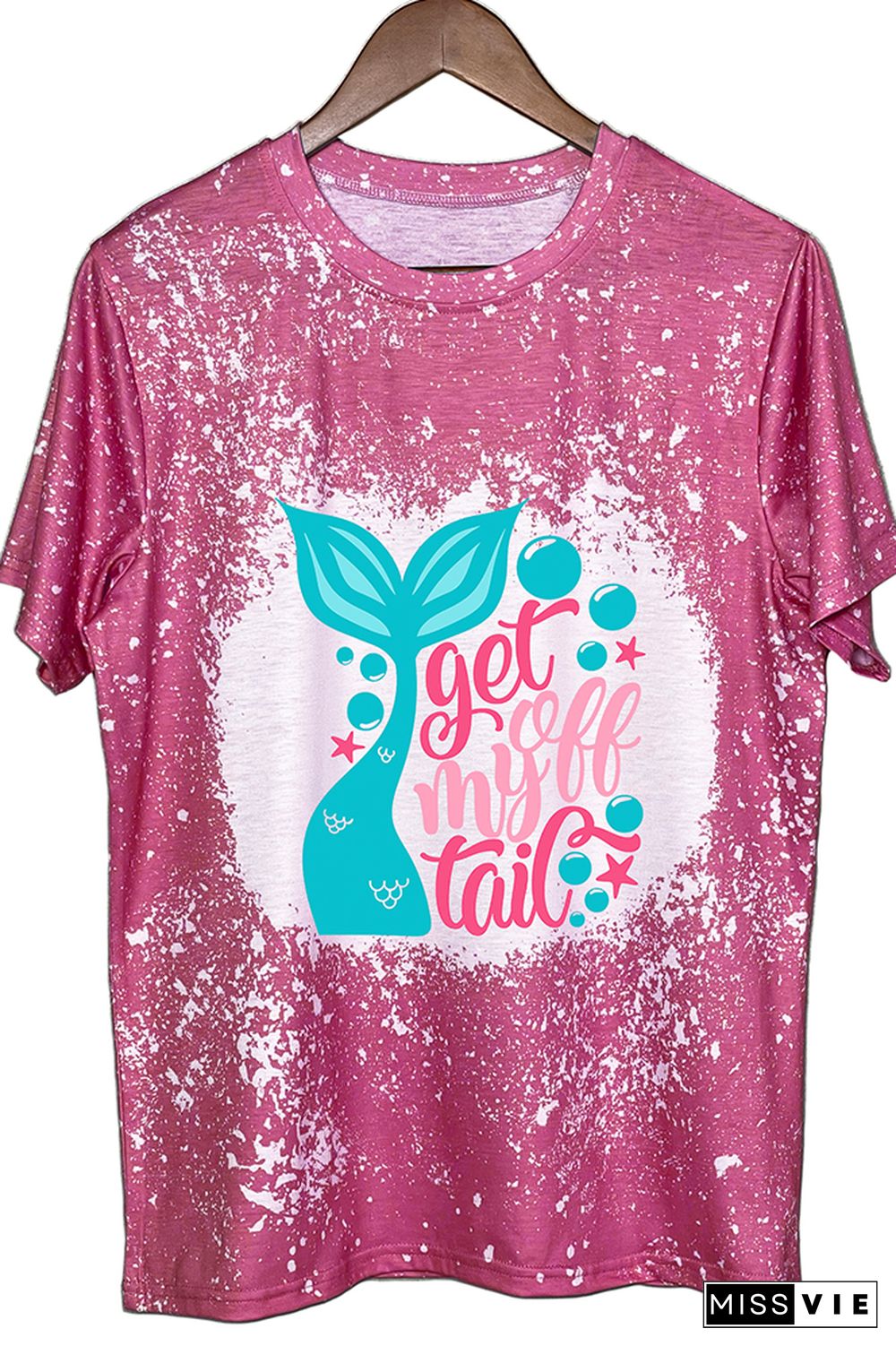 Mermaid Printing Graphic Tee Wholesale