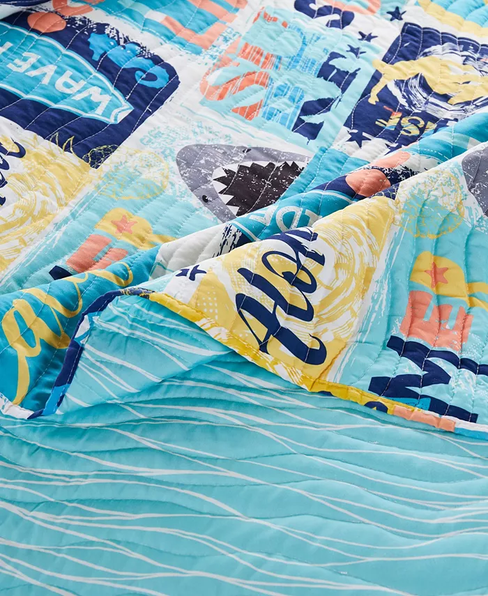 Greenland Home Fashions Wave Rider Surfing-Themed Beach Throw， 50