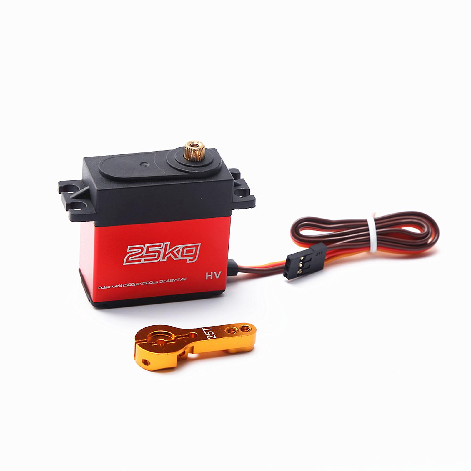 Dsservo Ds3225 25kg Metal Gear High Torque Waterproof Digital Servo With Servo Extended Cable For 1/10 1/8 Rc Traxxas Hsp Car Boat Helicopter Robot Ai