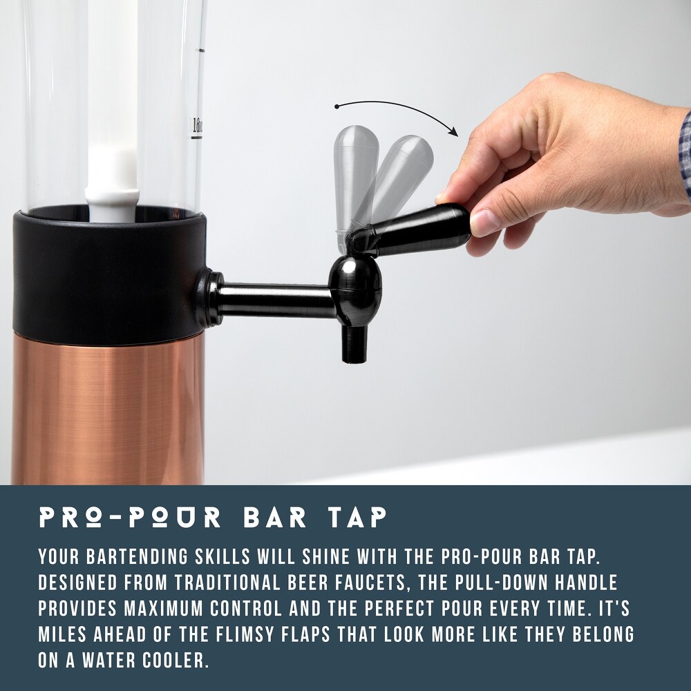 Hammer and Axe Beer Tower Drink Dispenser   8 x 8 x 29