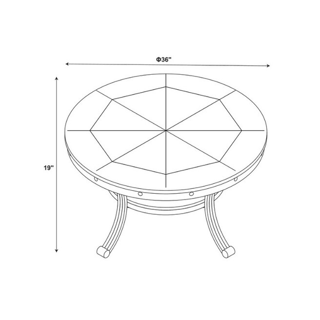 Franklin Industrial Round Coffee Table