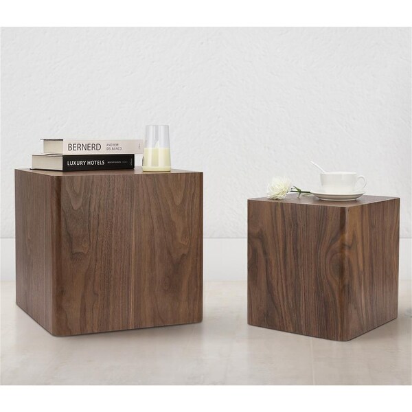 MDF Nesting Table for Living Room， Office ( Set of 2 )