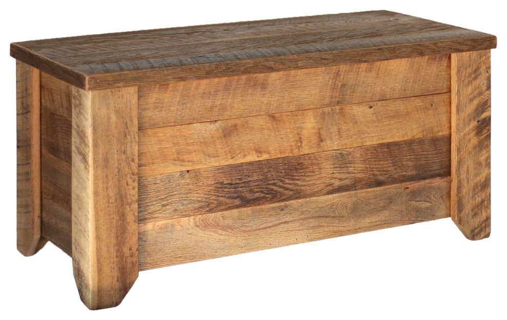 Coffee Table Storage Trunk   Rustic   Coffee Tables   by Grindstone Design  Houzz